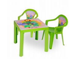 Stolik + 2 krzesła mebelki dla dzieci dom ogród
