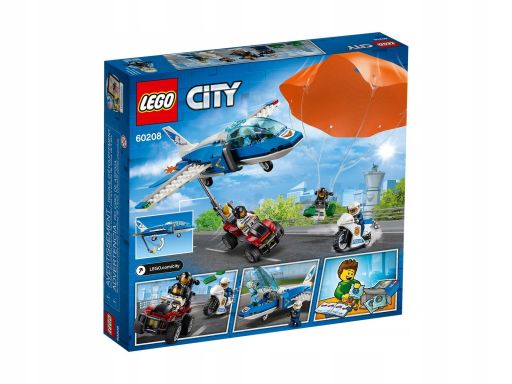 Lego city aresztowanie spadochroniarza 60208