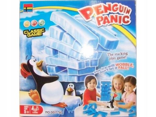 Gra jenga gra zręcznościowa penguin panic