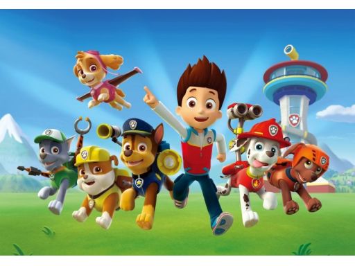 Naklejki na ścianę psi patrol paw patrol 100x70cm