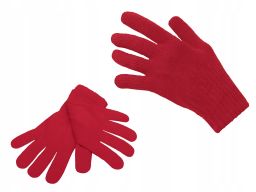 Polskie rękawiczki młodzież dzieci biały czerwony