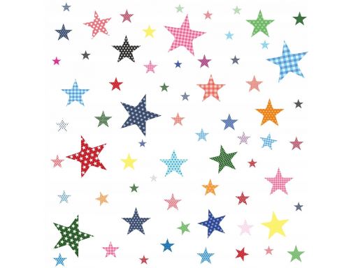 Naklejki na ścianę gwiazdki gwiazdy kolory