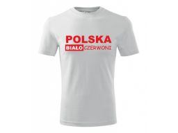 Koszulka dziecięca dla małego kibica polska 5-6lat