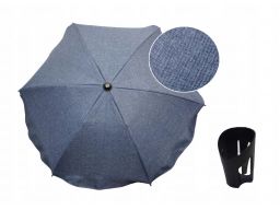 Uniwersalna parasolka melanż len + uchwyt na kubek