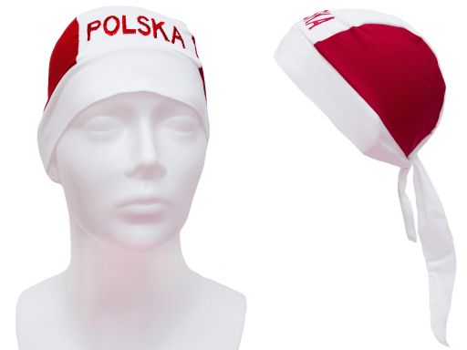 Piratka napis polska czapka chustka dla młdzieży