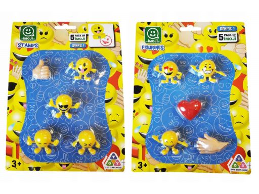 Imoji emotikony 5 figurek zestaw 5pak figurki 3cm