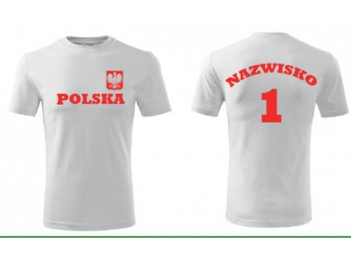 Koszulka dziecięca sportowa euro z nadrukiem 3-4
