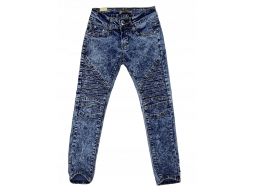 Jeansy elastyczne rurki r 6 około 116/122 cm
